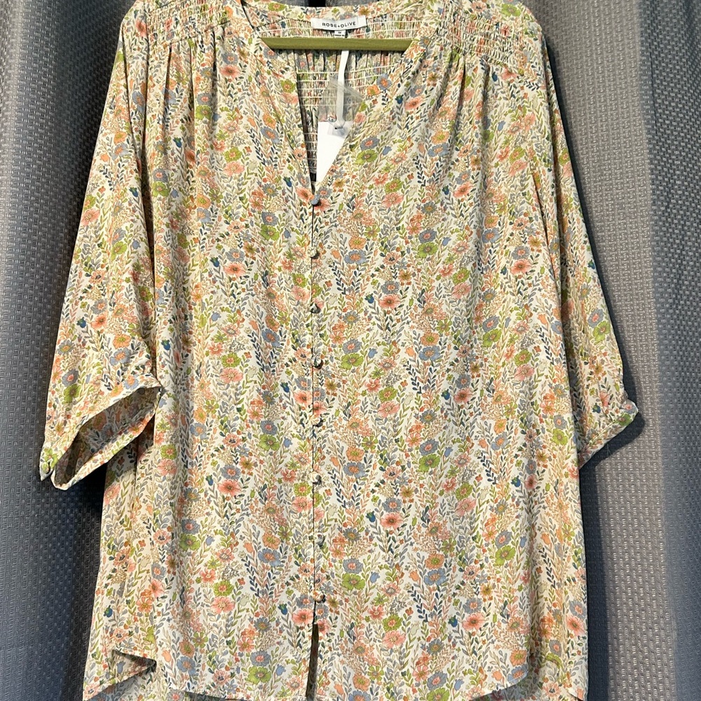 Floral Print Women's Top